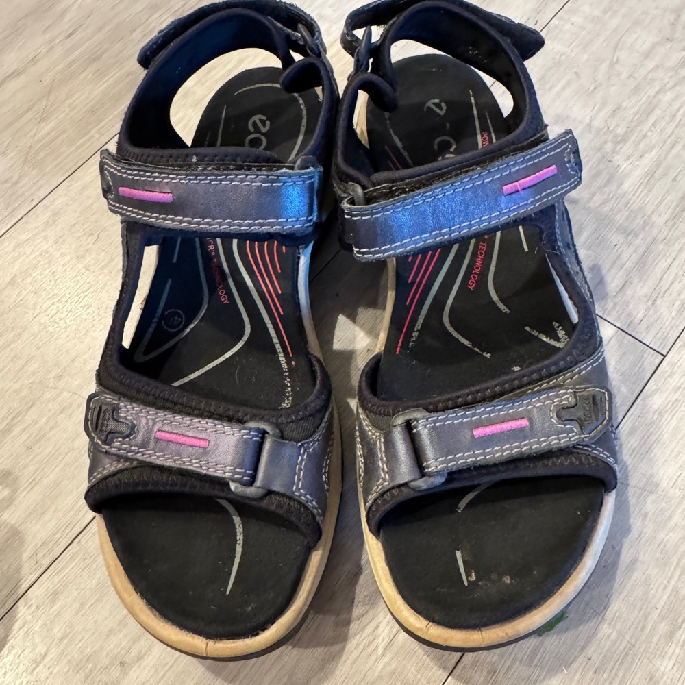 ECCO Women Yucatán Sport Sandal size 40 9-9.5 color irridescent